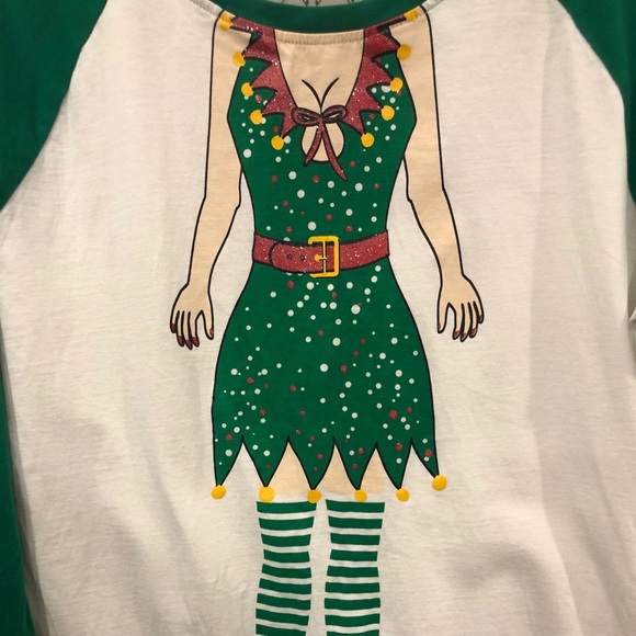 Christmas Elf Night-Gown Cotton Medium - Picture 3 of 5